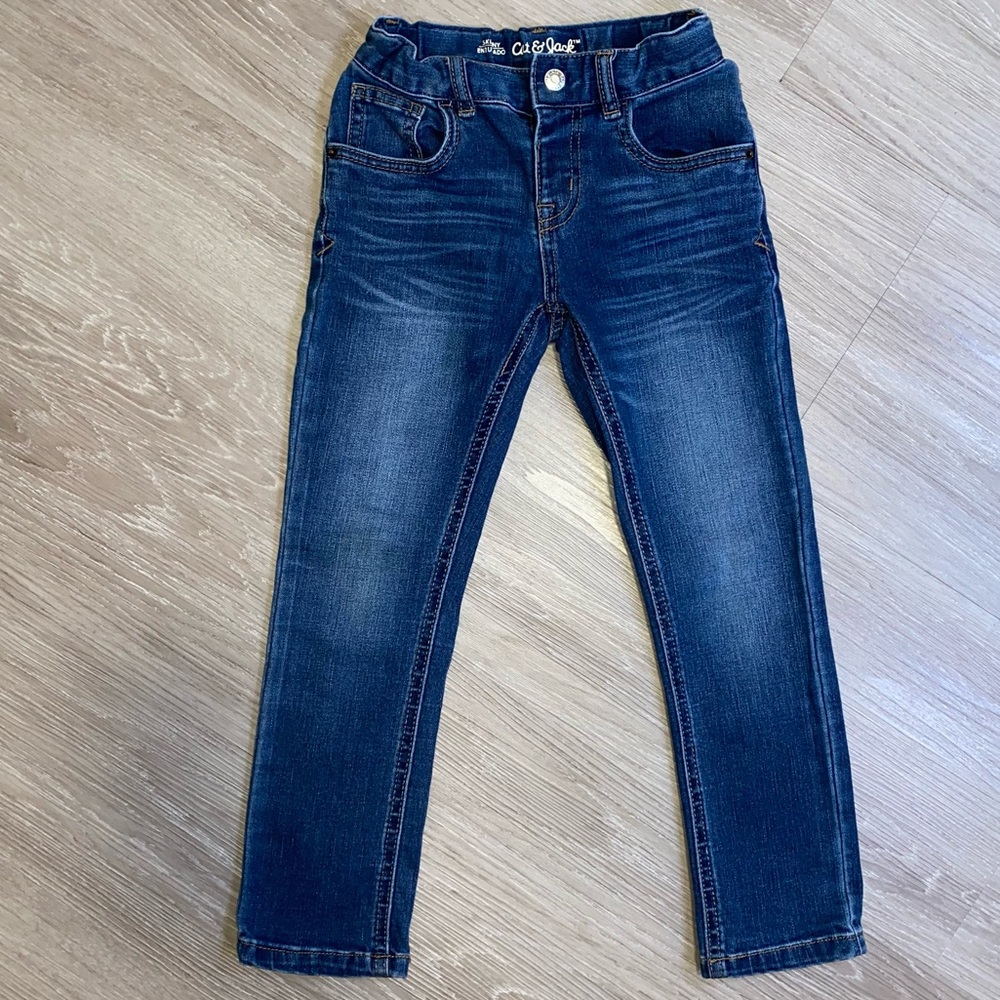 Cat & jack boys medium wash jeans  sz 5